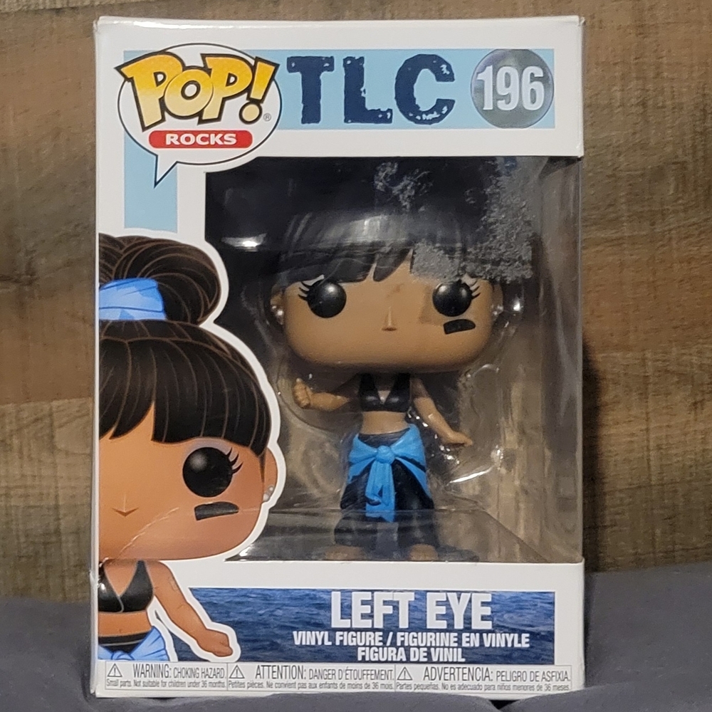 Funko Pop! Rocks TLC Left Eye #196 Vinyl Figure - Black & Blue